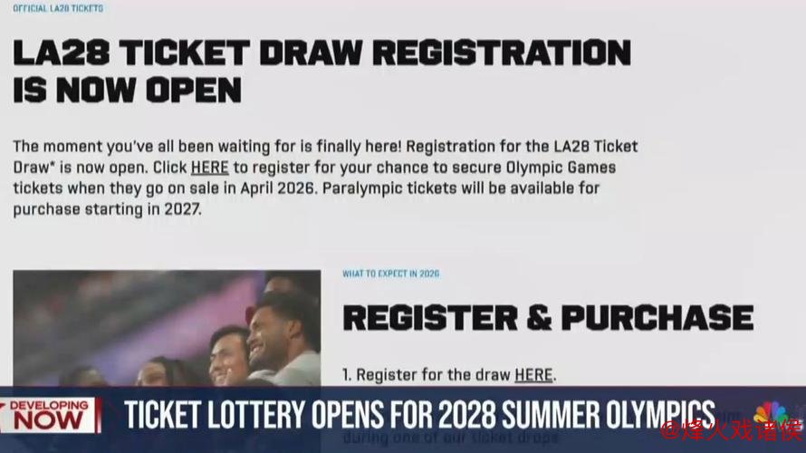 洛杉矶奥运会门票抽签报名正式启动